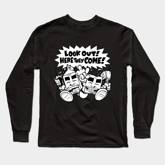 Milk & Cheese: Look Out! Here They Come! Long Sleeve T-Shirt by House.of.Fun